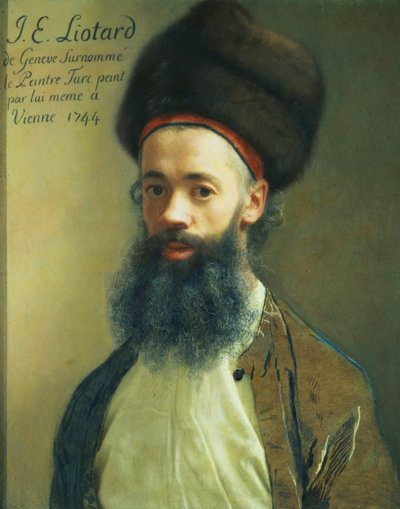 Zelfportret, 1744 door Jean Étienne Liotard